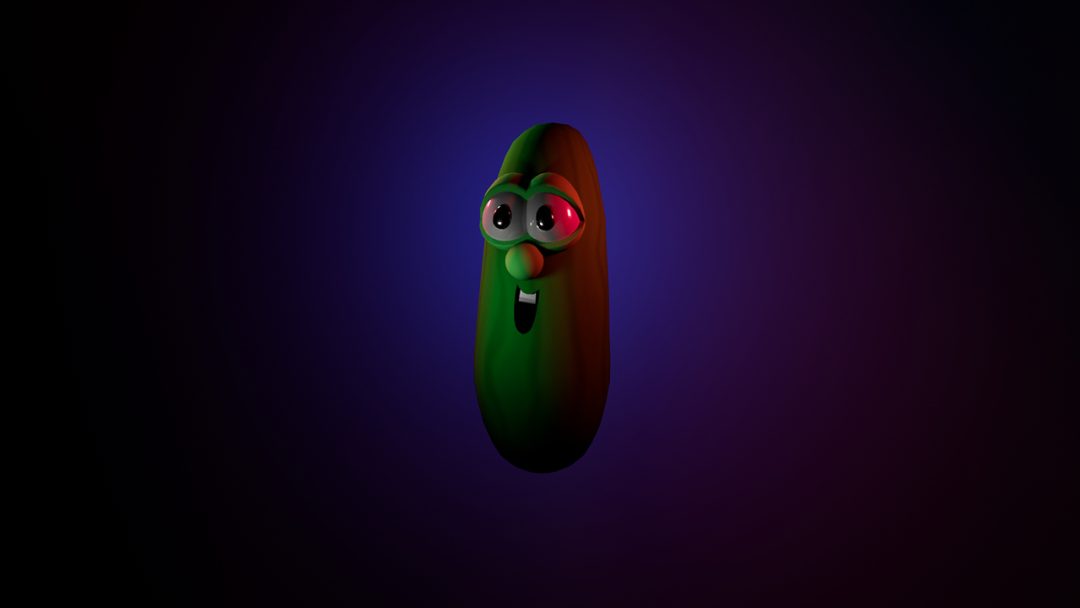 Larry the Cucumber 3D Model